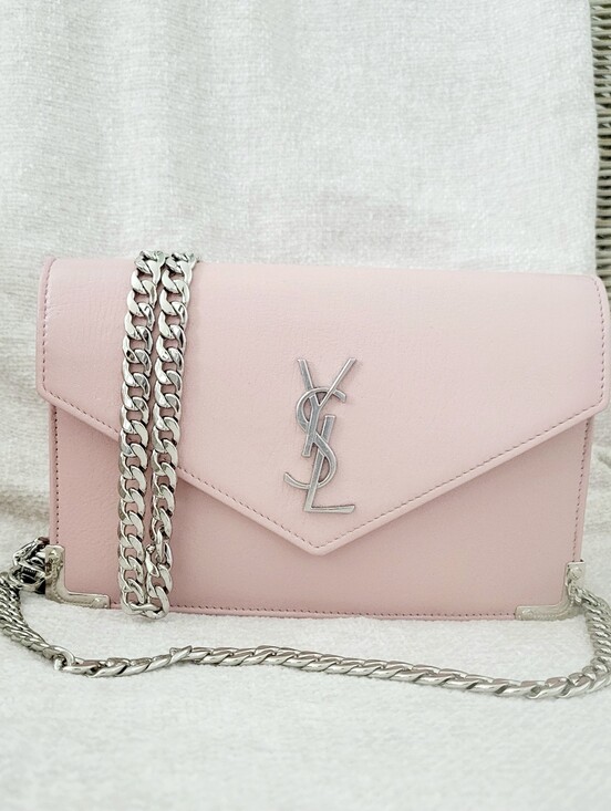 Saint Laurent Handbags - Yves Saint Laurent Pink Chain Shoulder Bag